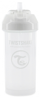 Twistshake Cup With Straw 360 ml 6 Months and + - Colour: White