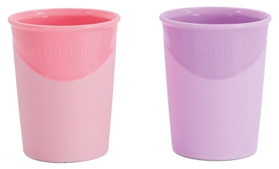 Twistshake 2 Muggar 170 ml 6 Månader och + - Färg: Pastellrosa - Violett