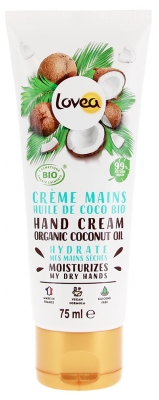 Lovea Crème Mains Huile de Coco Bio 75 ml