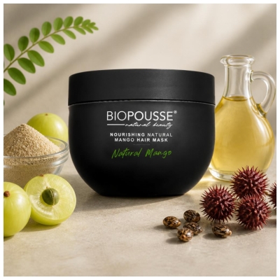 Biopousse Natuurlijk Mangohaarmasker 250 ml