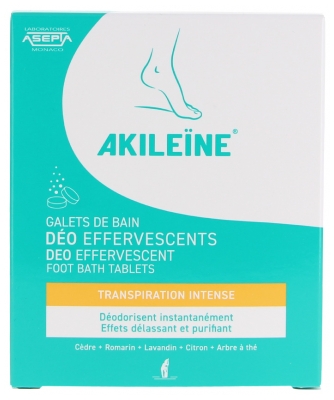 Akileïne Foot Bath Tablets Deo-Effervescent 7 Tablets