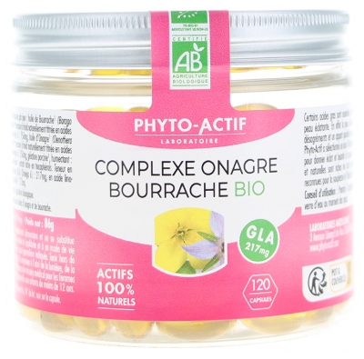 Phyto-Actif Complesso di Enotera Biologico 120 Capsule