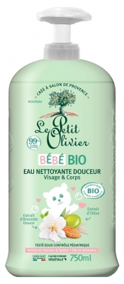 Le Petit Olivier Bébé Organic Gentle Cleansing Water 750 ml