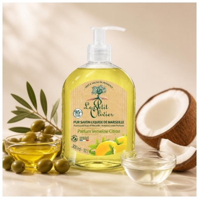 Le Petit Olivier Ren Marseille Flytande Tvål Verbena Citron 300 ml