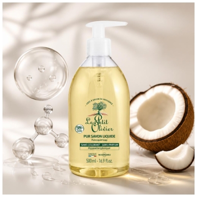 Le Petit Olivier Pur Savon Liquide Rechargeable 500 ml