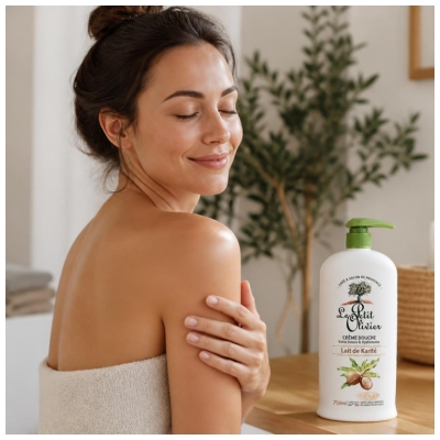 Le Petit Olivier Cremă de Duș Extra Blândă & Hidratantă Lapte de Karité 750 ml
