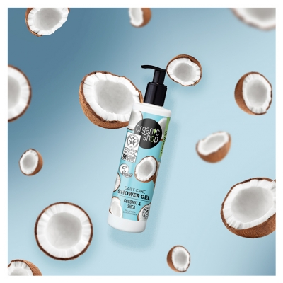 Gel de Banho Cuidado Diário Coco e Karité Organic Shop 280 ml