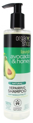 Organic Shop Shampoo Riparatore Naturale All'avocado e Miele 280 ml