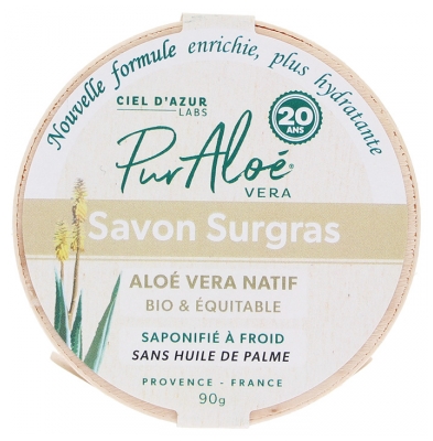 Pur Aloé Jabón Aloe Vera 20% Sobregraso Bio 90 g
