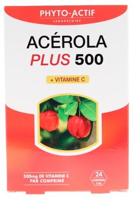 Phyto-Actif Acerola Plus 500 24 Comprimés