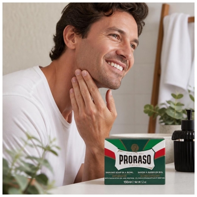 Proraso Săpun de Ras în Bol Răcoritor cu Ulei de Eucalipt 150 ml