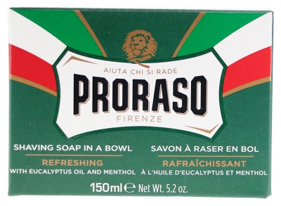 Proraso Savon à Raser en Bol Rafraîchissant à l'Huile d'Eucalyptus 150 ml