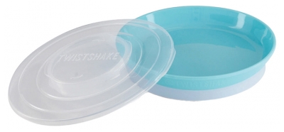 Twistshake Klassischer Teller & Deckel 6 Monate und Mehr - Farbe: Pastellblau
