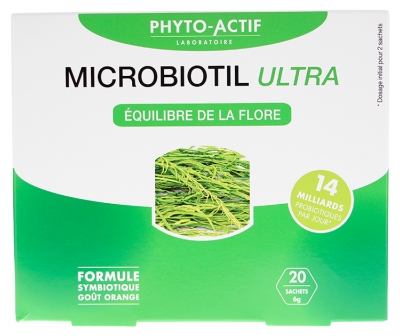 Phyto-Actif Microbiotil Ultra Probiotiques 20 Sachets de 6 g