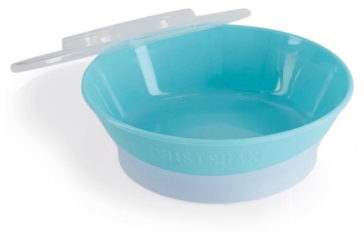 Tigela & Tampa Twistshake 6 Meses e + - Cor: Azul pastel