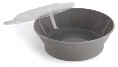 Tigela & Tampa Twistshake 6 Meses e + - Cor: Cinzento pastel