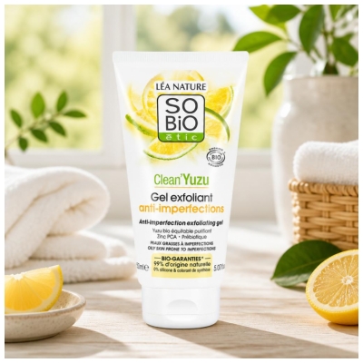 Léa Nature SO BIO étic Clean'Yuzu Bio piling za obraz Anti-Imperfections 150 ml