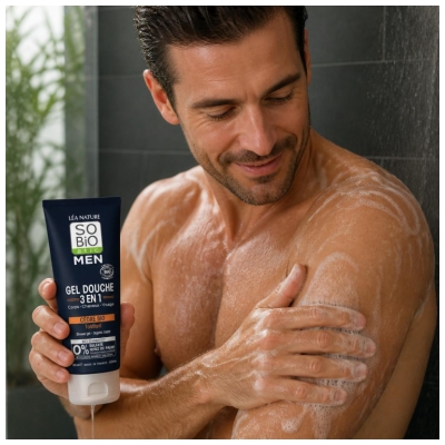 Léa Nature SO BIO étic Men Belebendes Bio 3in1 Duschgel 200 ml