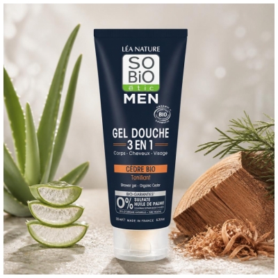 Léa Nature SO BIO étic Men Belebendes Bio 3in1 Duschgel 200 ml