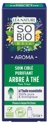 Léa Nature SO BIO étic Aroma Soin Ciblé Purifiant Arbre à Thé Roll-On Bio 5 ml