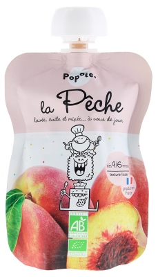 Popote Gourde La Pêche Compote Dès 4/6 Mois Bio 120 g