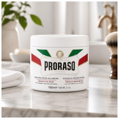 Proraso Groene Thee Scheerzeep Voor Gevoelige Huid 150 ml