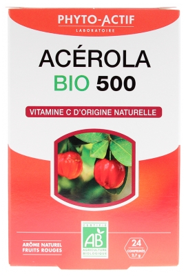 Phyto-Actif Acerola 500 Bio 24 Comprimés