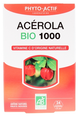 Phyto-Actif Acerola 1000 Bio 24 Comprimés