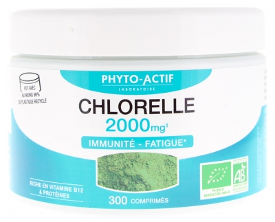 Phyto-Actif Chlorella 2000 mg Immunity & Fatigue Organic 300 Tablets