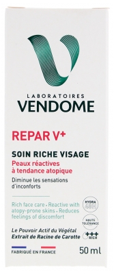 Laboratoires Vendôme Repar V+ Soin Riche Visage 50 ml