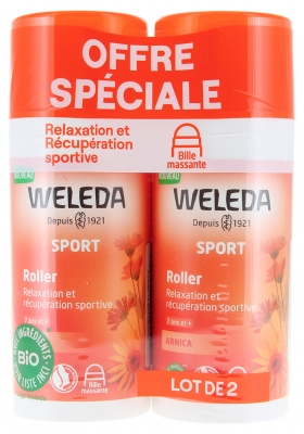 Weleda Sport Arnica Roller Set di 2 x 75 ml