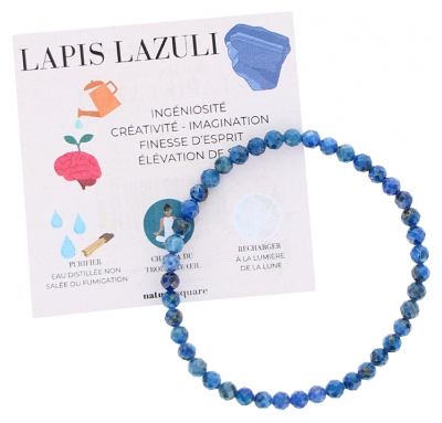 Natura Square Bracelet Facettes Lapis Lazuli