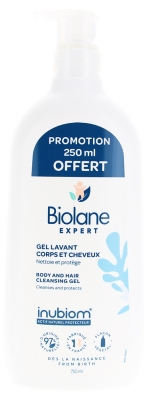 Biolane Expert Gel Lavant Corps et Cheveux 500 ml + 250 ml Offert