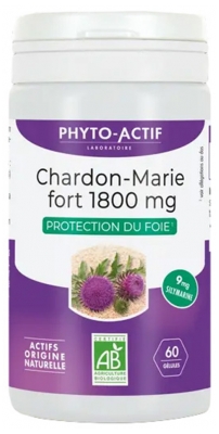 Phyto-Actif Chardon Marie Fort 1800 mg Bio 60 Gélules