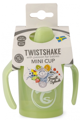 Twistshake Minitaza Taza de Aprendizaje Edición Limitada 230 ml A Partir de 4 Meses - Color: Cactus verde