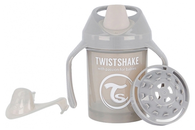 Twistshake Mini Beker 230 ml 4 Maanden en Ouder - Kleur: Pastelgrijs