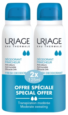 Uriage Déodorant Fraîcheur Lot de 2 x 125 ml