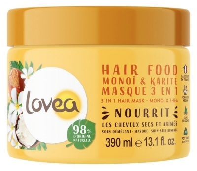 Lovea Haarvoedingsmasker 3en1 Monoï & Karité 390 ml