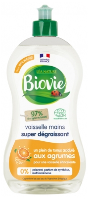 Biovie Vaisselle Mains Super Dégraissant Agrumes 500 ml