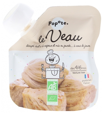 Popote Gourde Le Veau Purée Dès 4/6 Mois Bio 60 g