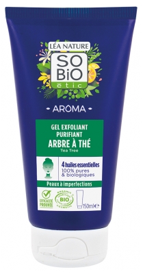 Léa Nature SO BIO étic Aroma Gel Exfoliant Purifiant Arbre à Thé Bio 150 ml