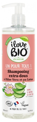 I Love Bio Organic Aloe Vera and Lotus Extra-Gentle Shampoo 500 ml