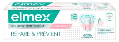 Elmex Sensitive Professional Répare & Prévient + Soin Gencives 75 ml