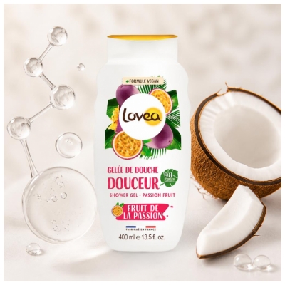 Lovea Maigā Pasifloras augļu dušas želeja 400 ml