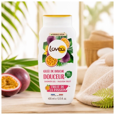 Lovea Pehmeä Passionhedelmäsuihkugeeli 400 ml