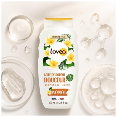 Lovea Jemný sprchový gel Monoï 400 ml
