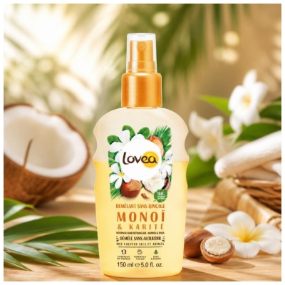Lovea Monoi & Shea Butter 150 ml Entwirrungsspülung Ohne Ausspülen
