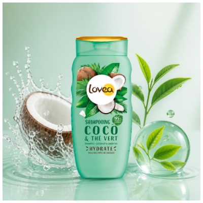 Lovea Šampon Kokos & Zeleni Čaj 250 ml