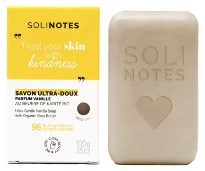 Solinotes Vanille Savon Solide Ultra-Doux 100 g