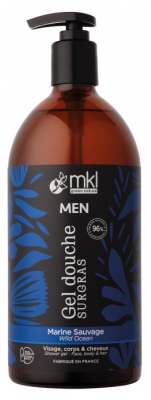 MKL Green Nature Men Gel Douche Surgras Marine Sauvage 1 L